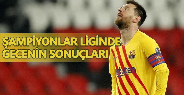 Şampiyonlar Ligi’nde gecenin sonuçları