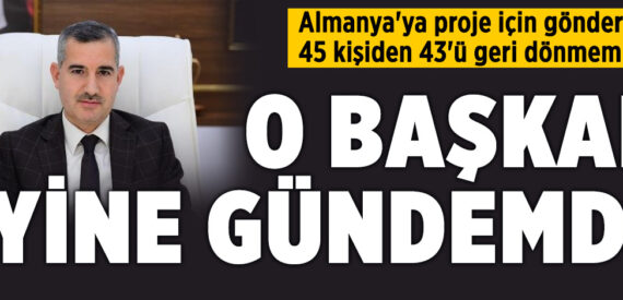Yeşilyurt belediye başkanı yine bir skandal ile gündeme geldi