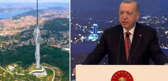 Erdoğan Çamlıca Kulesi’nin açılışında konuştu: Haziran ayının sonunda Kanal İstanbul’un temelini atıyoruz