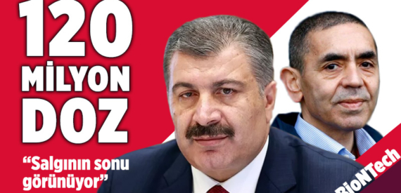 Bakan Koca ve Uğur Şahin 120 milyon doz Biontech aşısı için anlaştı