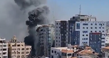 gazze-filistin-israil-basin-binasini-vurdu-a24haber