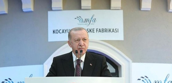 Cumhurbaşkanı Erdoğan maske fabrikası açılışında konuştu: Sanat emekçilerimize sahip çıkıyoruz