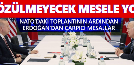 Cumhurbaşkanı Erdoğan: ABD ile çözülemeyecek meselemiz yok