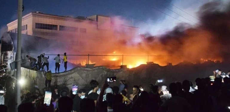 Irak’ta Kovid-19 hastanesine yangın: Onlarca ölü ve yaralı var
