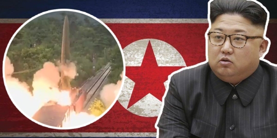 Kuzey Kore trenden balistik füze fırlattı