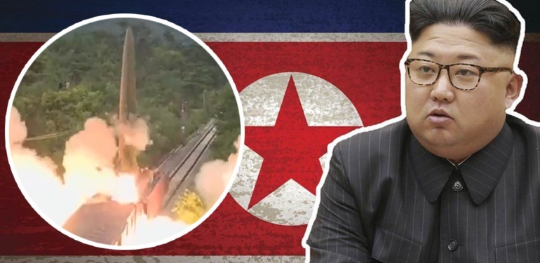 Kuzey Kore trenden balistik füze fırlattı