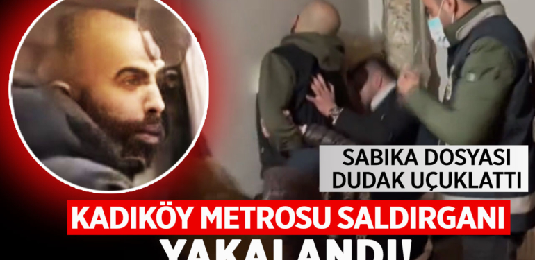Kadıköy metrosunda bıçakla kadına saldıran adam yakalandı