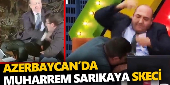 Muharrem Sarıkaya Azerbaycan komedi programındaki skece konu oldu (Video)