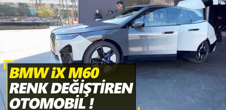 BMW iX M60 Model Renk Değiştiren Otomobilini CES 2022 Fuarında Tanıttı (Video)