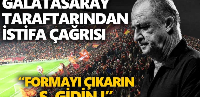 Galatasaray taraftarından istifa tepkisi (Video)