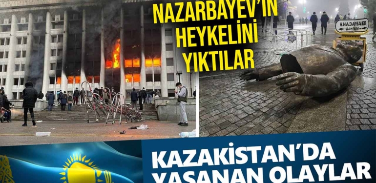 Son Dakika | Kazakistan’da Protestocular Bankaları Yağmaladılar, Askerleri Gözaltına Aldılar (Video)