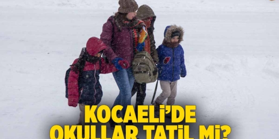 Kocaeli okullar tatil mi? 13 Ocak Kocaeli’de okullar tatil mi? Kocaeli Valiliği son dakika duyuruları