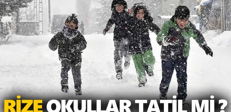 Rize okullar tatil mi? 18 Ocak Rize’de okullar tatil mi? Bugün okullar tatil mi? Rize Valiliği duyuruları son dakika…