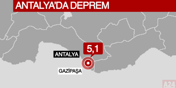 Son dakika! Antalya 5,1 deprem ile sallandı