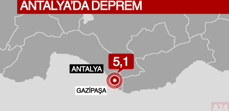 Son dakika! Antalya 5,1 deprem ile sallandı