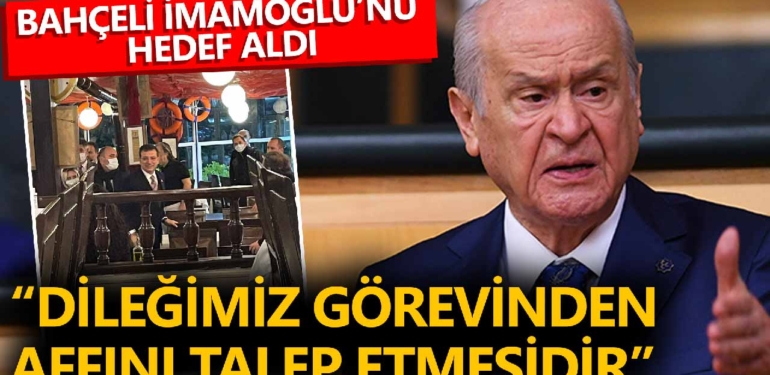 MHP lideri Devlet Bahçeli Ekrem İmamoğlu’nu hedef alarak istifaya davet etti