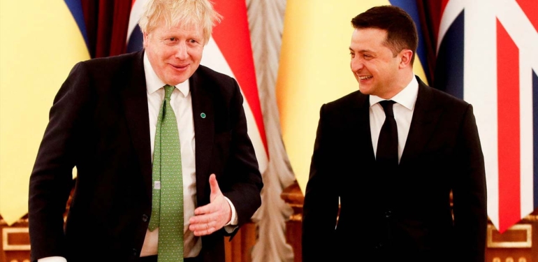 İngiltere Başbakanı Boris Johnson Ukrayna’ya destek verdi