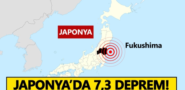 Japonya’da 7,3 büyüklüğünde deprem meydana geldi