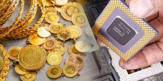 Çöpe attığınız elektronikler artık altına dönüşebilir! Üstelik peynir altı suyuyla