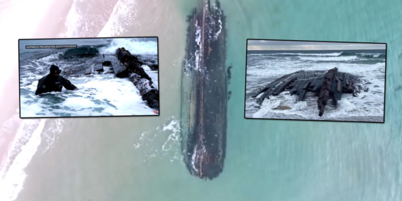 Tehlikeli kıyılara vuran gizemli gemi enkazı: Kumdaki Hayalet